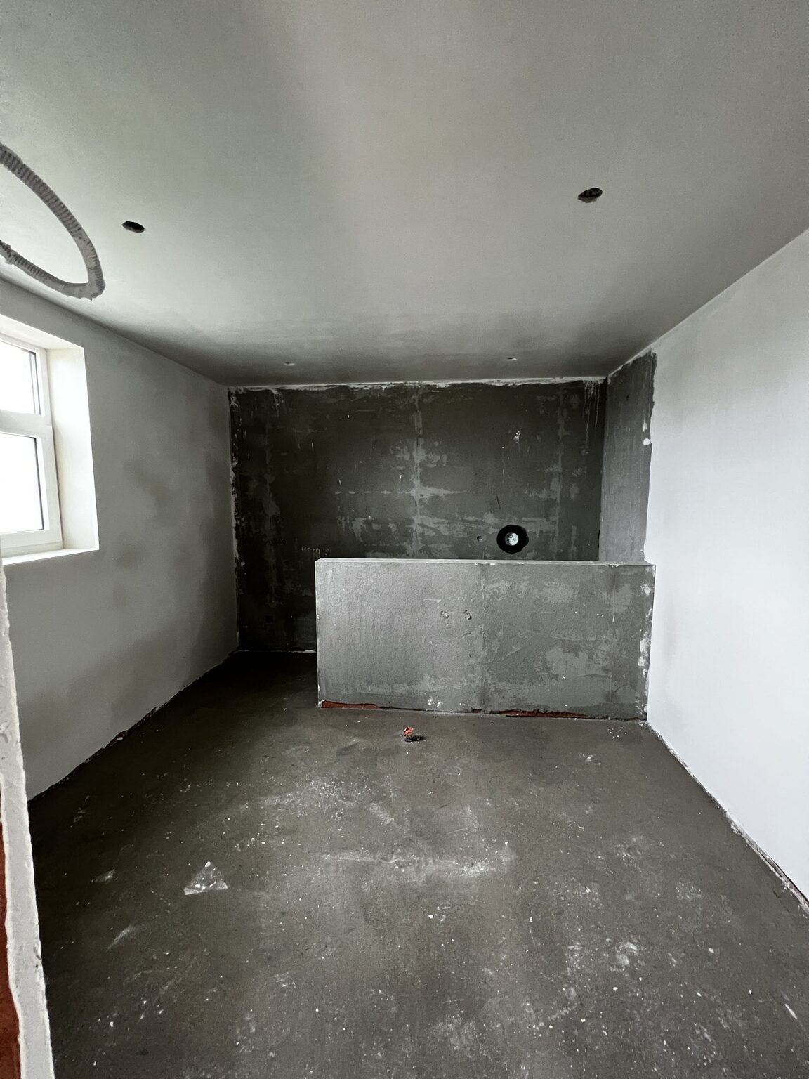 Technische ruimte met ventilatie-aansluiting
