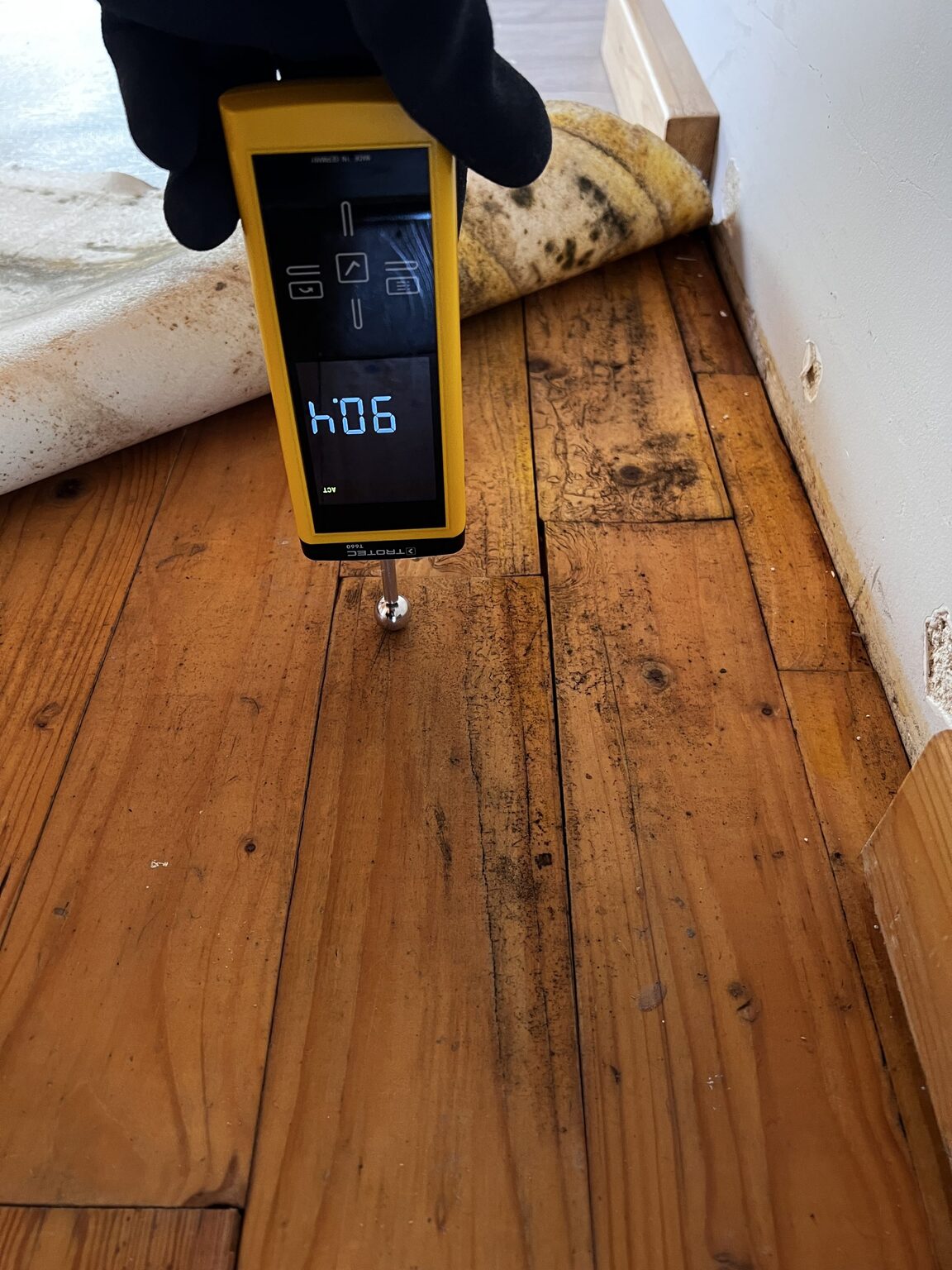 De ruimte stabiliseert na de interventie